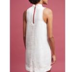 Anthropologie  Holding Horses White Denim Collar Jumper Dress Photo 9