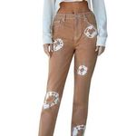 PacSun  tie dye acid wash high rise frayed jeans Photo 0