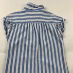 Old Navy  Blue Striped Linen Button Front Shirt Dress S Photo 4