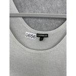 EXPRESS Women's Sweater Large Asymmetrical Hem Gray Long Sleeve Metallic FIbers Photo 10