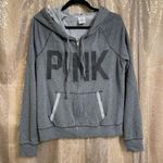 PINK - Victoria's Secret VTG PINK Y2K Rainbow 86 Heather Gray Zip Hoodie Sweater Medium Photo 0