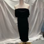 PRETTYGARDEN New Pretty‎ Garden Ruched Bodycon Midi Dress Womens Large Black Sexy Cocktail Photo 4