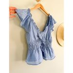 J.Crew | NWT Palermo top in ramie in blue | Sz XS Photo 2