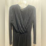 Rae Republic Women’s 1X Black Pleated Wide Leg Jumpsuit Long Sleeve Photo 1