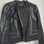 BCBGMAXAZRIA Jaison Sequin Moto Crop Jacket Photo 5