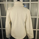 BMW Womens Cream Fleece Full Zip‎ Jacket Large Photo 1