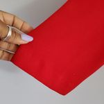 Ms Chaus Vintage Red Long Sleeve Pleated Sheath Midi Dress 14 Photo 5