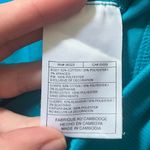  NikeFit Crop Blue Teal Athletic Workout Cropped Leggings Medium Photo 7