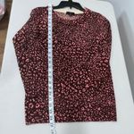 J.Crew  Light Pink and Burgundy Fitted 3/4 Sleeve Sweater Size XS EUC Photo 6