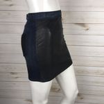 Guess  Premium Leather & Denim Skirt Photo 5