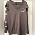 Torrid Lightweight French Terry Long Sleeve Top - Dark Gray Size 2X Photo 2