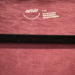 Aerie  Burgundy V Neck Oversized Shirt- Size Large Photo 2