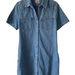 Levi's NEW Louisa Short Sleeve Denim Dress Medium Blue Size XS Relaxed Fit Photo 0