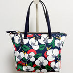 Kate Spade  Blue White Red Dawn Breezy Floral Satchel Handles Crossbody Handbag Photo 0