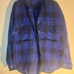 VICI  Blue Plaid Long Sleeve Shirt size x small Photo 9