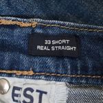 Gap  Real Straight Jeans Womens 33/16 Short Dark Wash Photo 8