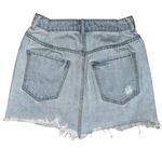 Forever 21  Skirt Womens 28 Mini Skirt Jean Denim Distressed Light Wash Blue Photo 1