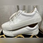 ZARA White Croc-Embossed Low Top Sneakers Women’s Size 40 (US 9.5) Faux Leather Photo 4