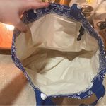 Meet Duke Blue & White Paisley Tote with Structured Design Photo 9