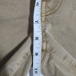 American Eagle  Khaki Denim Cutoff Midi Shorts Size 10 Photo 4