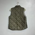 Mud Pie  Olive Green Duncan Quilted Sherpa Vest Sz M Photo 9