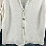 Vintage Rum Runner Women's XS Knit White Cardigan Sweater Linen Cotton Blend Photo 4
