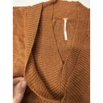 Free People Hannah Vest Size XS Oversize Slouchy Layer Tunic Top Burnt Orange Photo 6