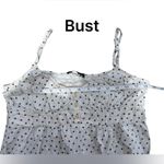 Brandy Melville Mini Sun Dress White With Blue Flowers Photo 2