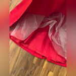 Elegant Vintage Red 70s Miss Elliette Long Sleeve Dress Christmas size Medium Photo 1