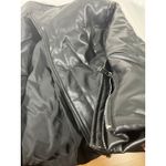 Chelsa Deboer Lily & Lottie Quilted Faux Leather Puffer Jacket Black Size Medium Photo 4