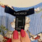 Forever 21  Romper Skort Dress Blue with White Daisies Adjustable Straps‎ Large Photo 4