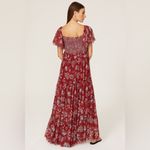 Sachin + Babi Kara maxi dress smock flutter sleeves floral length size 12 Photo 1