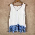 Style & Co  V-neck Extended Floral Hem Tank Top NWT XXL Photo 2