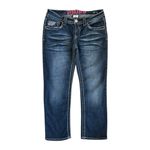 Hydraulic Retro  Low Rise Embroidered Capri Denim Jeans Size 7/8 Photo 1