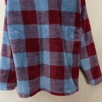 Eddie Bauer Eddie‎ Bauer Pullover Jacket Plaid Faux Fur Fleece Size Small Sweatshirt Women Photo 8