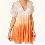 Free People Women's M Orange Pink Ombre Mini Dress Photo 7