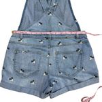 Disney Parks Mickey Mouse Denim Short Overalls Juniors Size Medium Bounding Photo 2