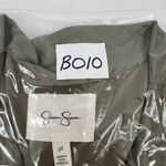 Jessica Simpson Plus 3X Shirt Green Olive Floral Embroidered Long Sleeve Tunic Photo 13