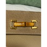 Gucci Vintage  Bamboo Bi-fold Wallet in Tan Leather and Suede Photo 6