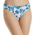Red Carter ‎ Womens Blue Floral Beach Pool Bikini Swim Bottom L Photo 0