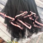 B. Smart Vintage  Whimsical Black and Pink Asymmetrical Hem Dress Photo 7