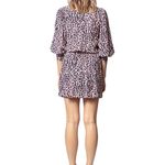 Zadig & Voltaire  Rivali‎ Print Leo White and Purple Leopard Mini Dress Size Med Photo 1
