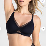 Honeylove CrossOver V‎ Neck Bra large Black Photo 0