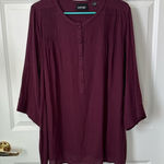 Avenue Plum Blouse 3/4 Sleeves Size 18/20 Photo 0