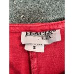 VINTAGE Peaces Maxi cotton dress size Small made in USA Red Photo 10