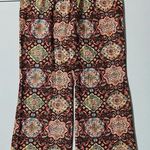 Cider Brown Boho Bohemian Paisley Flare Pants Bottoms Trousers Size S 🤎✨ Photo 1