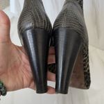 Anthropologie  Tibi Italian Leather Ankle Heels Boots Brown Nude 9 Embroidered Photo 8