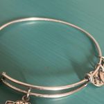 ALEX AND ANI Silver Tone “Happily Ever After” Bride Bangle Charm Bracelet Photo 6