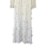Love Shack Fancy  Sylvester Gown 3D Floral Applique Lace White Maxi Dress Size 10 L Photo 9