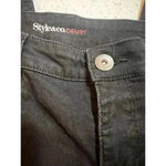 Style & Co . Black denim capri size 14 Photo 5